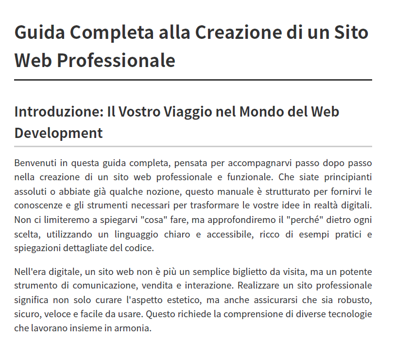 Corso avanzato sulla programmazione di siti web (HTML, CSS, PHP, MySQL)